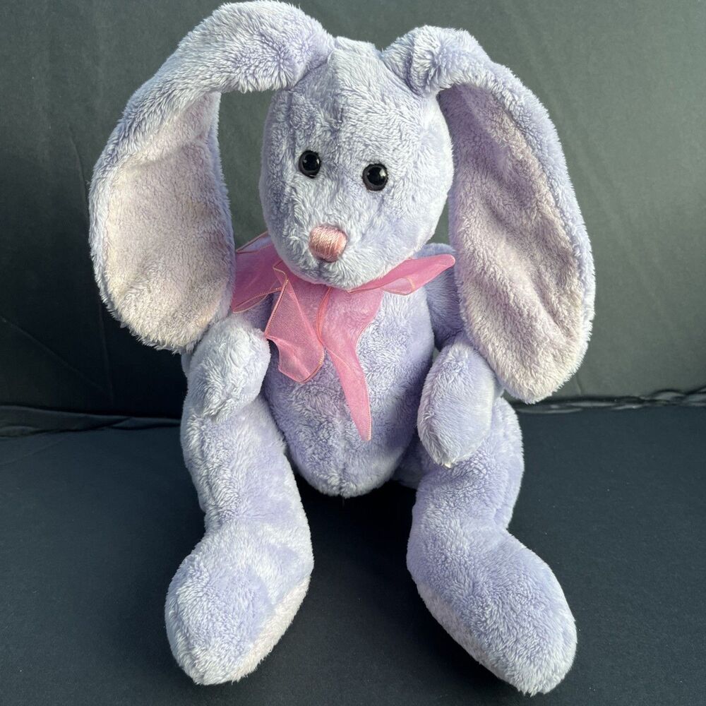 Mary Meyer Bunny Rabbit 11" Plush Stuffed Purple 2001 Vintage